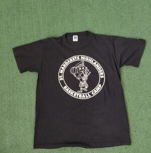 VINTAGE 2000 Russell Athletic St. Margarets Highlanders Basketball Camp School S